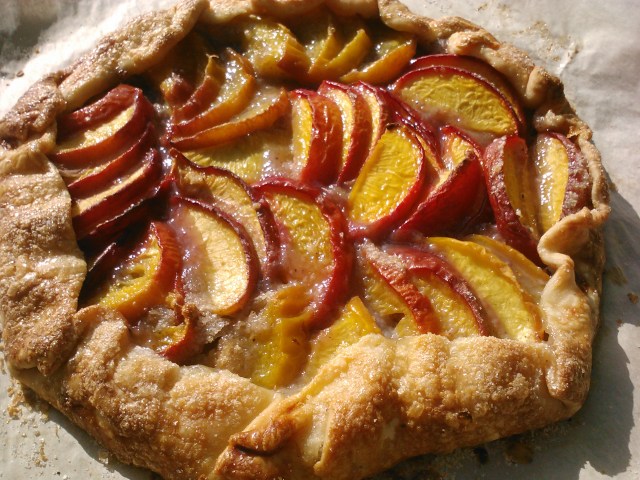 Easy-as-pie peach galette